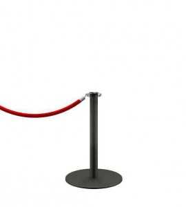 Potelet à cordon DESIGN - Noir