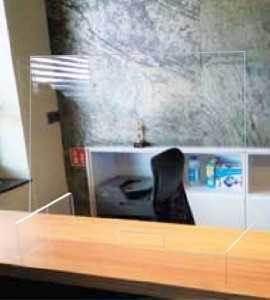 Ecran de protection plexiglas - 60x80cm