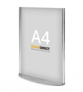 Présentoir de table (plexiglas) - A4 (21 x 29,7cm)