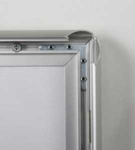 Leuchtrahmen mit Klemmprofilen (A4, A3, A2, A1, A0, B2 oder B1)