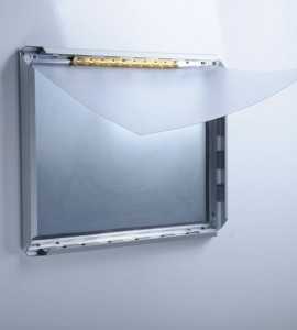 Kliklijst met breed aluminium veiligheidsprofiel (42mm)