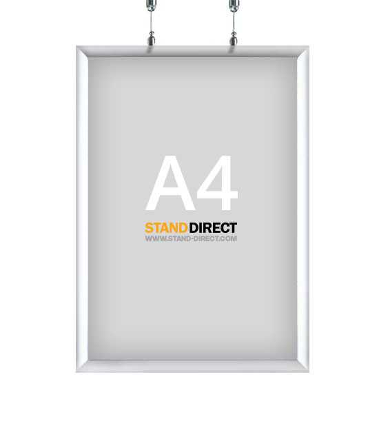 Cadre clic-clac A4 à suspendre (double face)