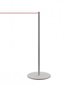 Kordelständer Museum - Grau silber