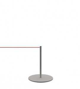 Potelet de balisage musée - Gris argenté