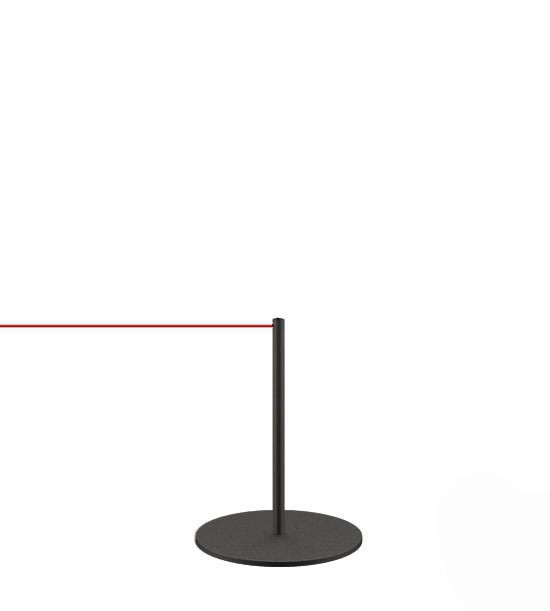 Potelet de balisage musée noir