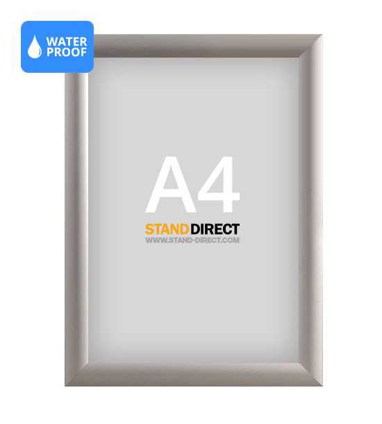 Cadre clic-clac étanche, format A4
