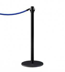 Poteau à cordon "Post" - Noir