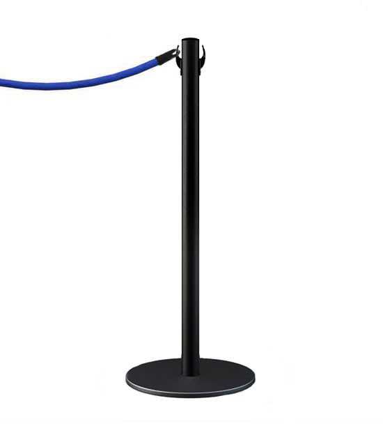 Poteau à cordon pas cher, finition noire