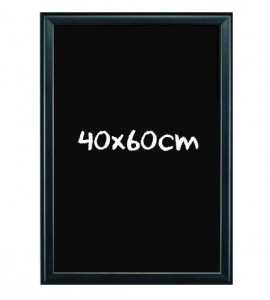 Zwart krijtbord aluminium - 40x60cm