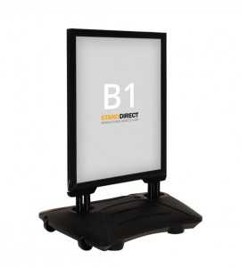 Kundenstopper WindPro - B1 (70,7 x 100cm) - Schwarz