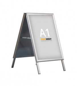Chevalet publicitaire, coins 90° - A1 (59,4 x 84cm)