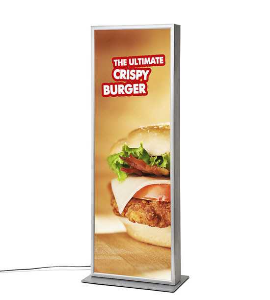 LED poster zuil met kliklijst