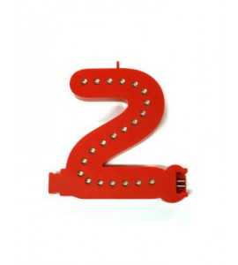 Lettres lumineuses rouges (Prix unitaire) - 2