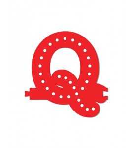 Lettres lumineuses rouges (Prix unitaire) - Q