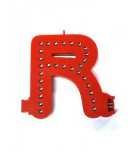 Leuchtende Buchstaben Rot - R