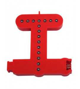 Lettres lumineuses rouges (Prix unitaire) - T