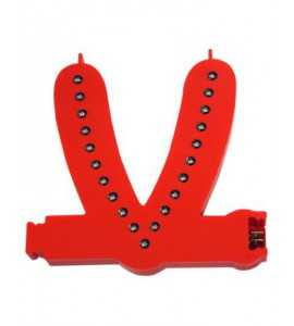 Lettres lumineuses rouges (Prix unitaire) - V