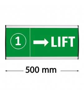 Plaque signalétique "Sign" - 105x500mm