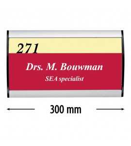 Plaque signalétique "Sign" - 74x300mm