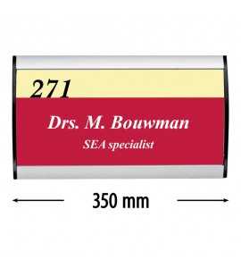 Plaque signalétique "Sign" - 74x350mm