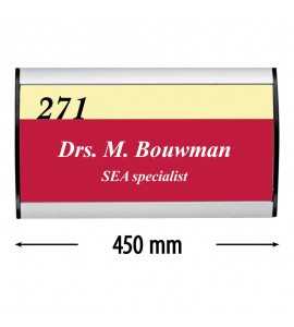 Plaque signalétique "Sign" - 74x450mm