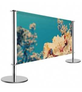 Absperrung "Café" - Chrom