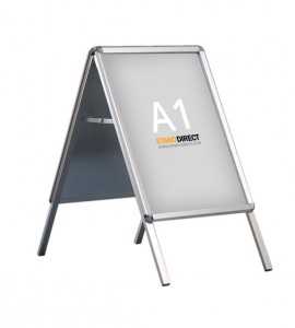 Kundenstopper, abgerundete Ecken - A1