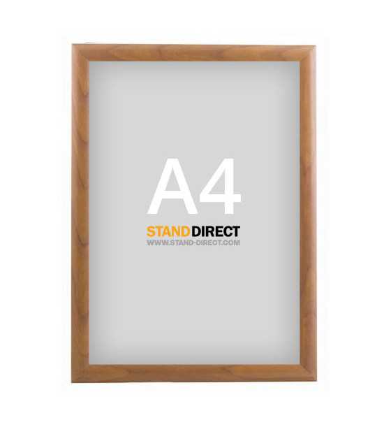 A4 Klapprahmen Holzoptik