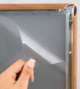 Klemmrahmen Holzoptik mit rechten Winkeln