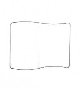 Textiel stand, zonder verbindingen, golf vormig (S)