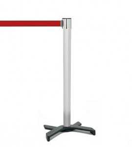 Afzetpaal MAX - Geborsteld RVS